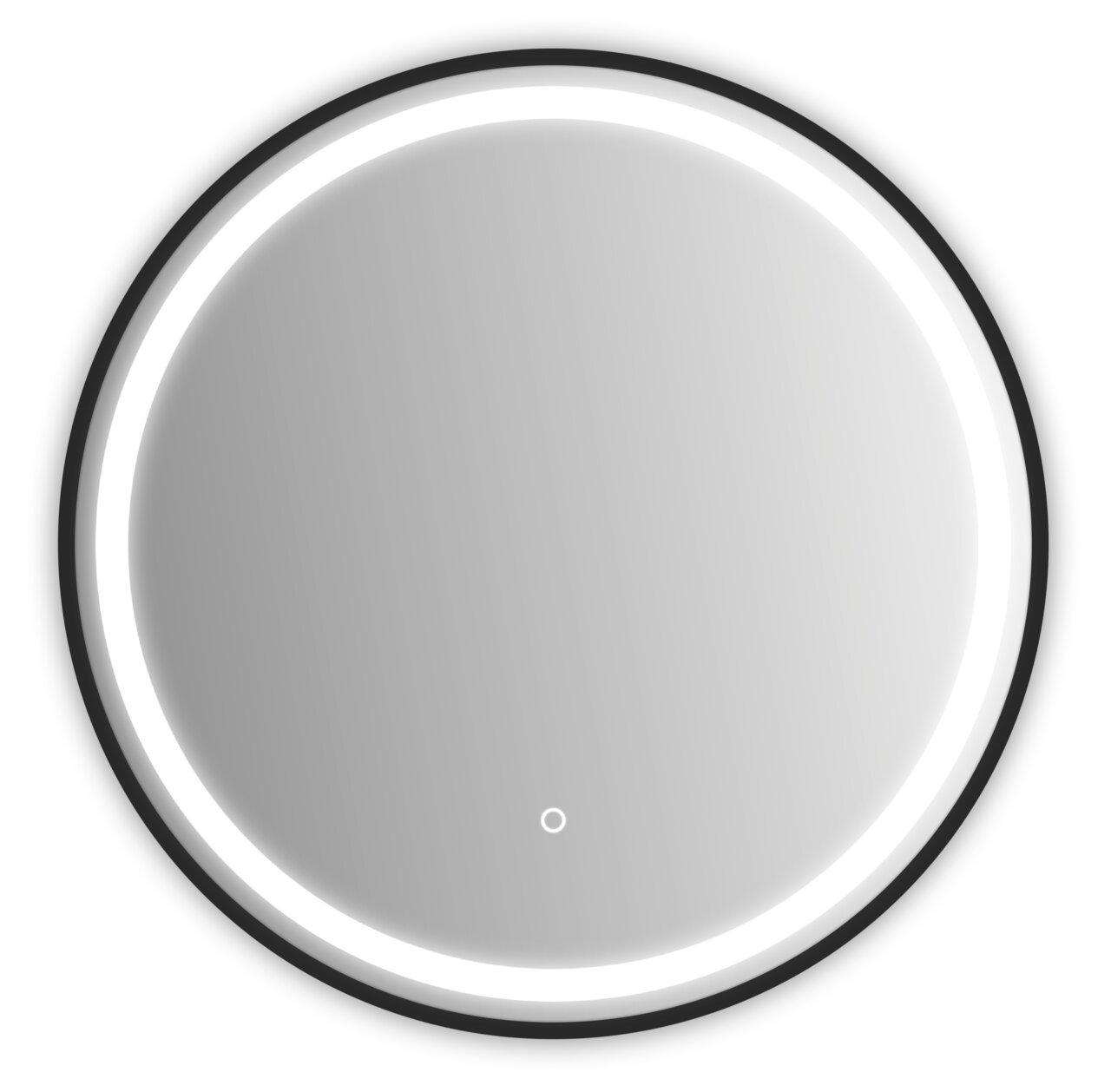 Zurbrüggen LED-Lichtspiegel PALMA Runder LED-Lichtspiegel mit leuchtendem Rahmen, Ansicht von vorne