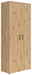 Carryhome Mehrzweckschrank MULTISTAURAUM Mehrzweckschrank aus Holz mit zwei Türen, seitliche Perspektive