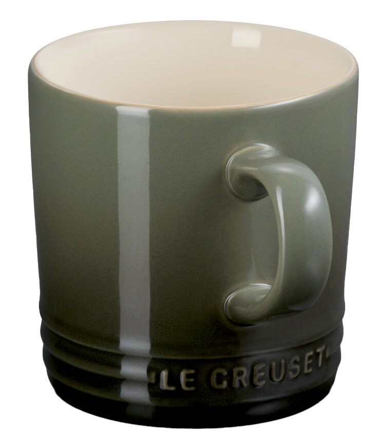 Grüner Becher 350 ml von Le Creuset, seitliche Perspektive