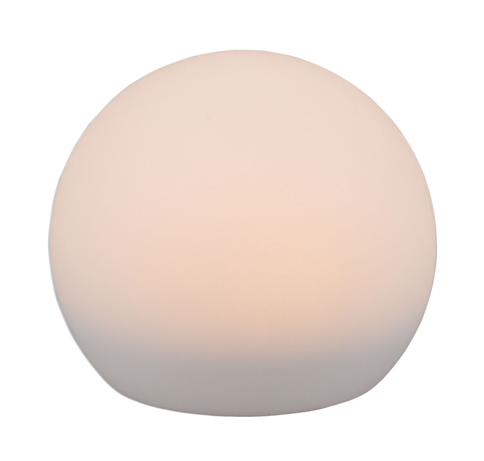 Runde Solar-Außenleuchte MELO in Kugelform, seitliche Perspektive