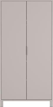 Schrank mit zwei Türen in neutralem Design, Frontalansicht