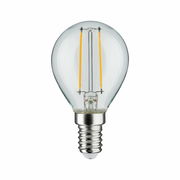 LED Leuchtmittel mit E14-Sockel, frontal fotografiert