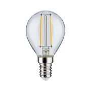 LED Leuchtmittel mit E14-Sockel, frontal fotografiert