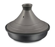 Graue Tajine Spring 28cm, seitliche Perspektive