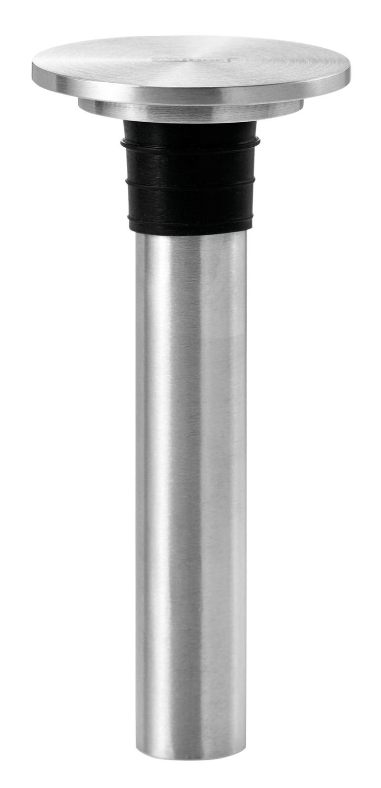 Wein Vakuum-Pumpe aus Edelstahl, seitliche Perspektive