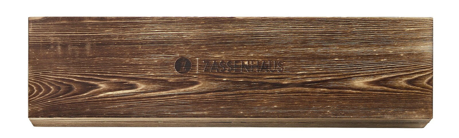 Holzblock mit Zassenhaus-Logo, Vorderansicht