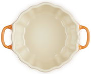 Ofenrote Kürbisförmchen mit 350 ml Fassungsvermögen, Draufsicht