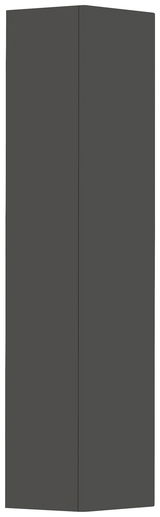 Moderano Hänge-Garderobenschrank LECCO in dunklem Design, frontale Ansicht