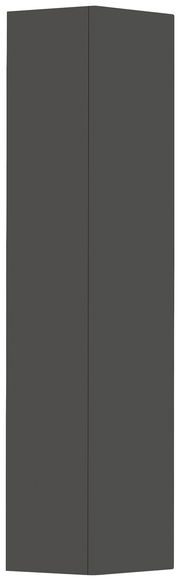 Moderano Hänge-Garderobenschrank LECCO in dunklem Design, frontale Ansicht