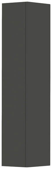 Moderano Hänge-Garderobenschrank LECCO in dunklem Design, frontale Ansicht