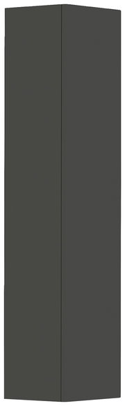 Moderano Hänge-Garderobenschrank LECCO in dunklem Design, frontale Ansicht
