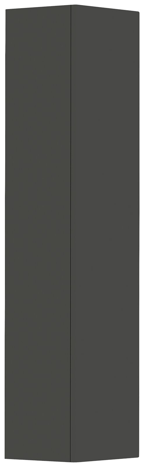 Moderano Hänge-Garderobenschrank LECCO in dunklem Design, frontale Ansicht