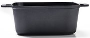 Vierkante braadpan van gegoten aluminium, 24 cm, zijaanzicht