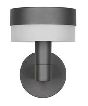 Moderne LED-Außenwandleuchte in anthrazit, frontale Ansicht