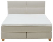 Boxspring BX 180/200 in beige, vooraanzicht