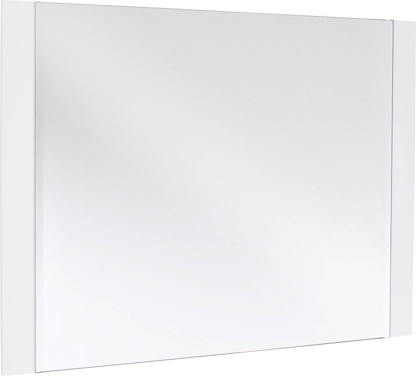 Novel Spiegel ROMINA Moderner rechteckiger Wandspiegel mit weißem Rahmen, seitliche Perspektive