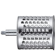 Trommelreibe CLASSIC, silberne Trommel mit Lochmuster, seitliche Perspektive