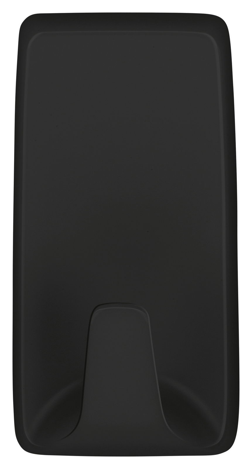 Tesa Powerstrips Haken 2-tlg. Schwarzer tesa Powerstrips Haken L Ecki, Vorderansicht