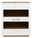 Frontansicht eines modernen Highboards mit weißen Türen und Holzdetails, zwei offenen Regalfächern und schwarzen Griffen.