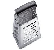 Vierkantreibe aus Edelstahl mit schwarzem Griff, seitliche Perspektive