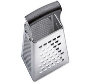 Vierkantreibe aus Edelstahl mit schwarzem Griff, seitliche Perspektive