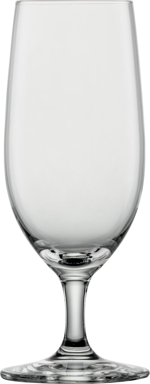Biertulp van helder glas, vooraanzicht
