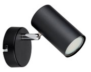 Zwarte cilindrische spot van Globo Lighting, model ALLVI, zijaanzicht