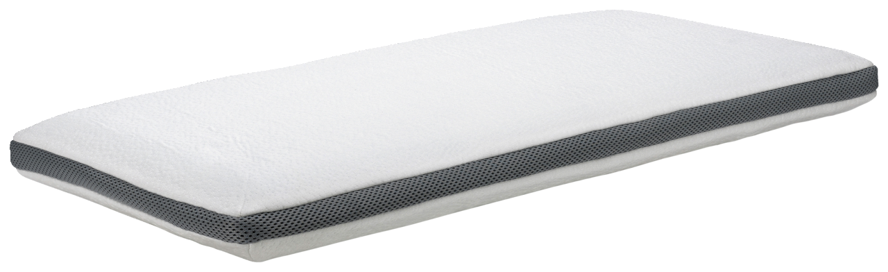Linneweber Nackenstützkissen Mini CURACAO Nackenstützkissen Mini in Seitenansicht mit weißer Oberfläche und grauem Rand