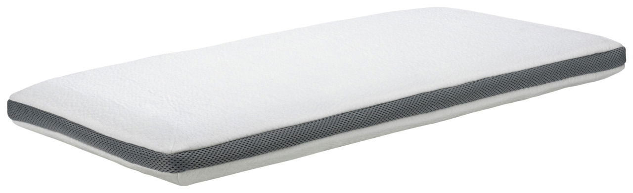 Linneweber Nackenstützkissen Mini CURACAO Nackenstützkissen Mini in Seitenansicht mit weißer Oberfläche und grauem Rand