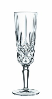Champagneglas van kristal uit de Noblesse-serie, afgebeeld van voren