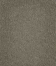 Nahaufnahme einer grauen, strukturierten Stoffoberfläche, von oben betrachtet.