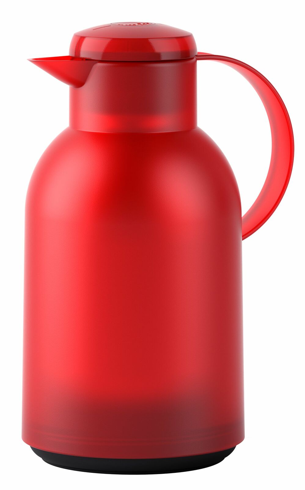 Rote Isolierkanne SAMBA 1,5L, seitliche Perspektive