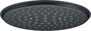 Deckel eines WMF Flavour Bräters, ovale Form, schwarze Farbe, mit Noppenstruktur, Ansicht von unten.