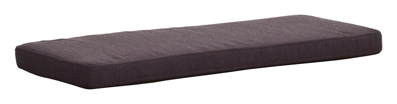 Linea Natura Sitzkissen NILO Sitzkissen in rechteckiger Form, seitliche Perspektive, dunkelgrauer Stoffbezug