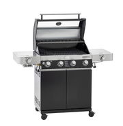 BBQ-Station Videro G4-S mit geöffnetem Deckel, Vorderansicht