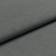 Nahaufnahme einer grauen, strukturierten Stoffoberfläche, die für Musterring Sofa MR 300 verwendet wird.