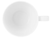 Weiße Kaffeetasse Beat 0,26l aus der Vogelperspektive