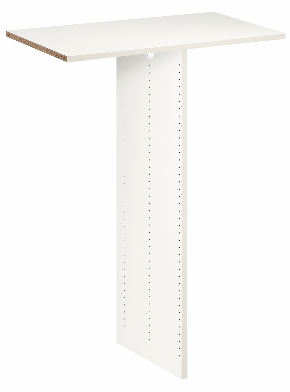 Jutzler Schrankeinbau JUTZLER Weiße Schrankeinbauplatte mit vertikaler und horizontaler Ansicht, geeignet für den Einbau in Schränke.