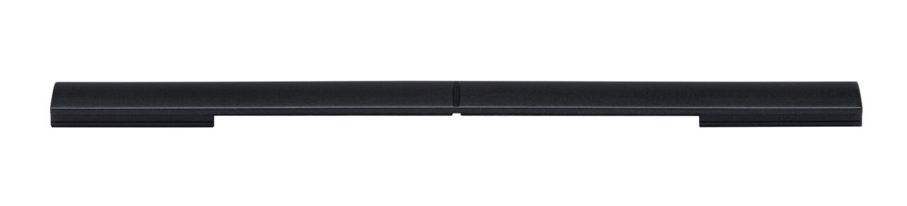 Schwarzer Cover Connector für URAIL-System, seitliche Perspektive