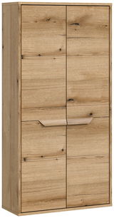 Midischrank aus Holz mit natürlicher Maserung, Frontansicht