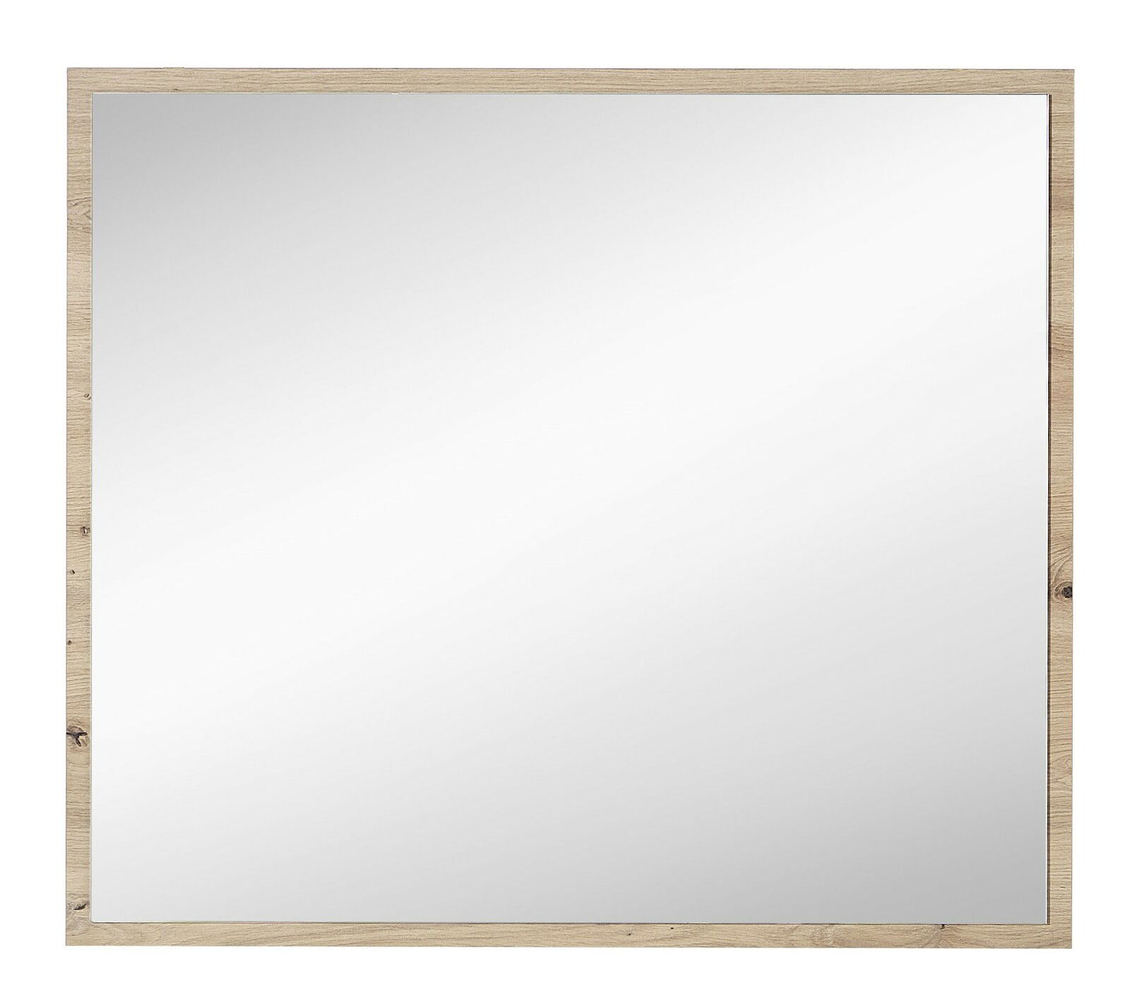 Spiegel mit Holzrahmen, frontale Ansicht