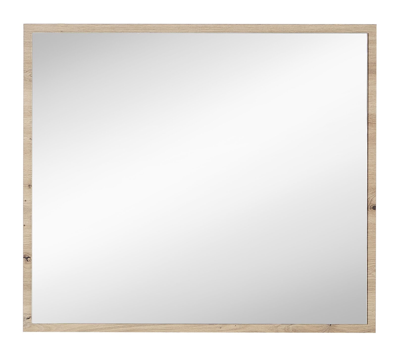 Spiegel mit Holzrahmen, frontale Ansicht