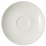 Weiße Kaffee-Untertasse, Draufsicht