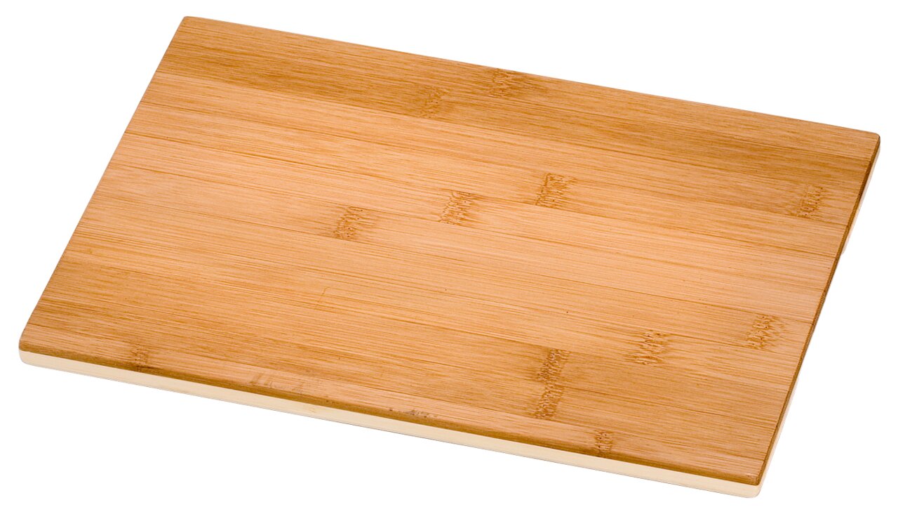 Justinus Snijplank BAMBOO LINE Houten snijplank in schuin perspectief, 32 x 22 x 1,9 cm