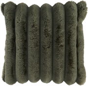 Fellkissenhülle in Olivgrün, Vorderansicht