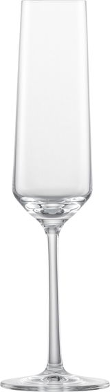 Elegantes Sektglas Pure in Frontalansicht, ideal für stilvolle Anlässe.