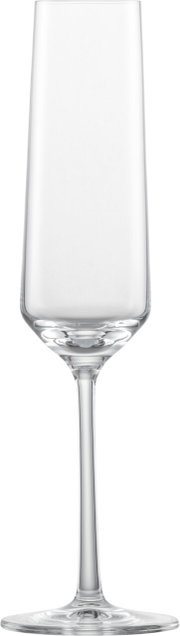 Het elegante champagneglas Pure in vooraanzicht, ideaal voor stijlvolle gelegenheden.