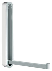 Moderner Wandhaken aus Metall in seitlicher Perspektive