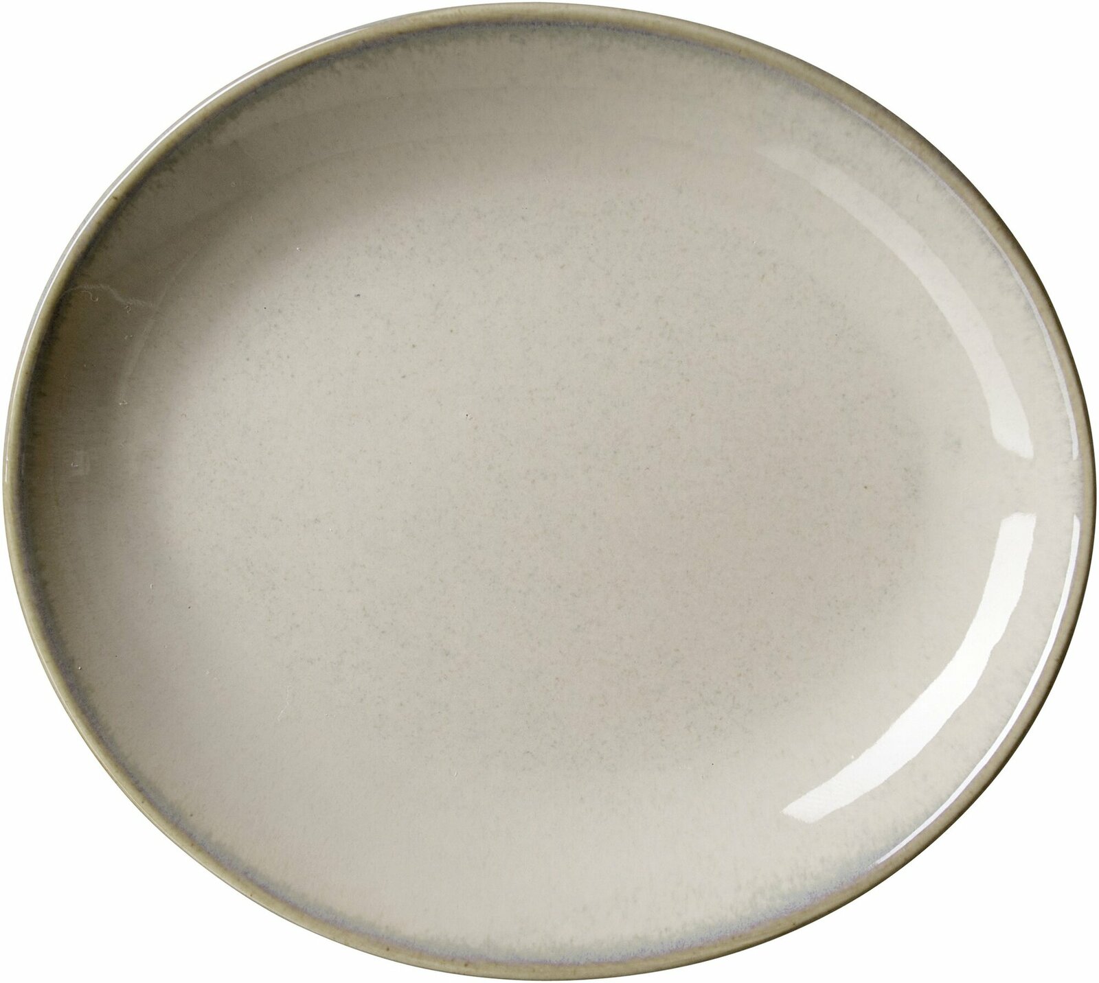 Beilagenteller Troms 14,5x13cm in Draufsicht, schlichtes Design in neutralem Farbton