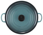 Bräter 26cm Ocean von oben mit zwei Griffen und schwarzem Knauf